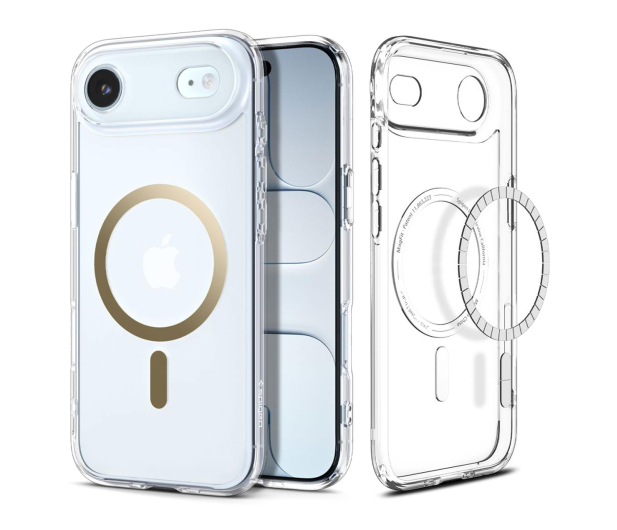 Spigen Ultra Hybrid Mag Magsafe do Iphone 17 Air Clear/Gold - 1359906 - zdjęcie